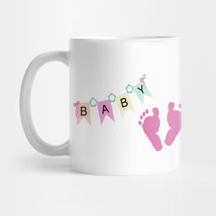 Baby girl foot prints Mug